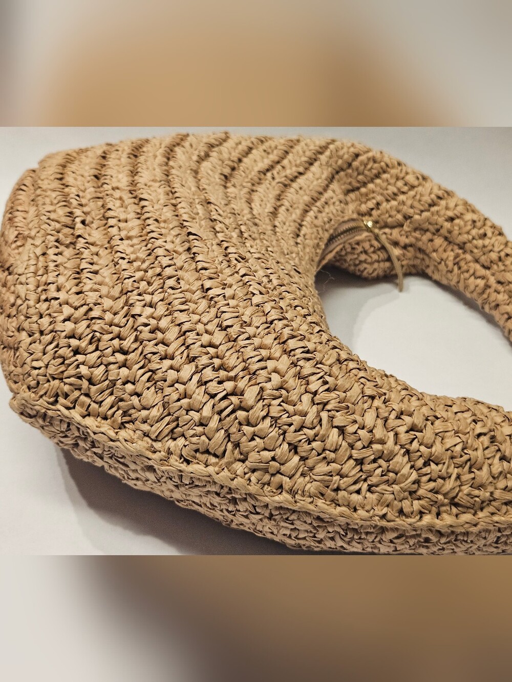 LSpace Aya Raffia Shoulder Bag Circle Bag Purse - Picture 4 of 7